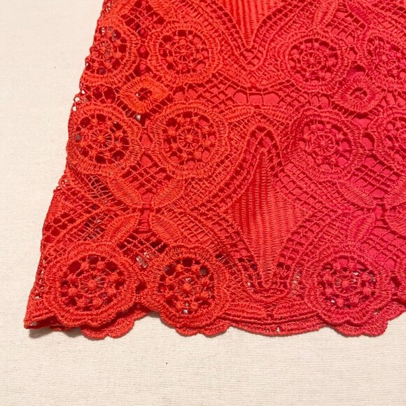 Hollister Red Lace Skirt Womens Size 5 - Picture 5 of 16